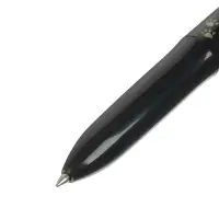 Набор шариковых ручек, 3 штуки, автоматические, 4-цветная, чёрный корпус, с рисунком