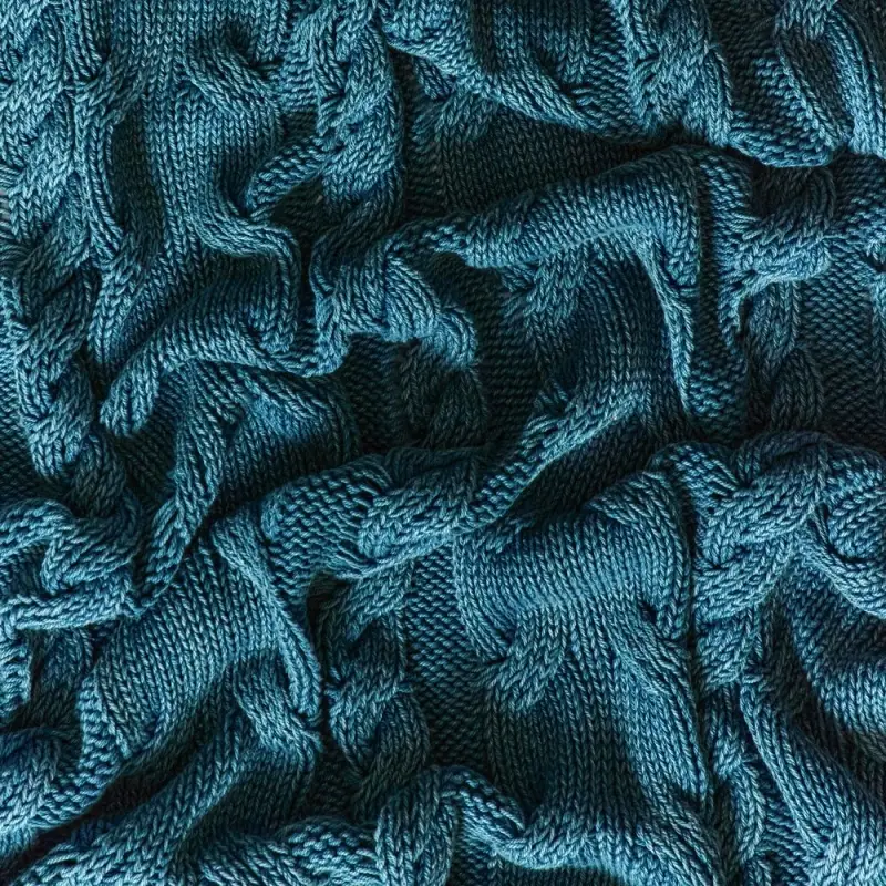 Плед Hygge, темно-зеленый