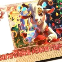 Магнит-купюра новогодний 2027 &laquo;Богатства в новом году&raquo; 5.5&times;11.5 см