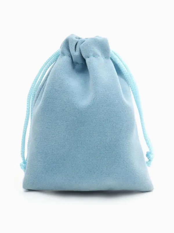 Мешочек бархатный, 7×9 см, голубой Мешочек бархатный, 7×9 см, голубой