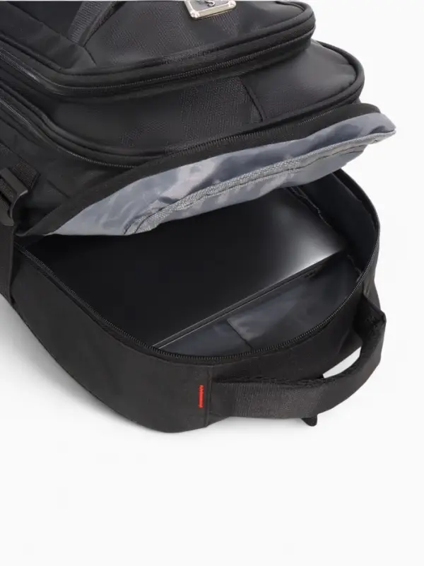 Рюкзак школьный на молнии, с карманами, однотонный, 31&times;14&times;46 см, чёрный