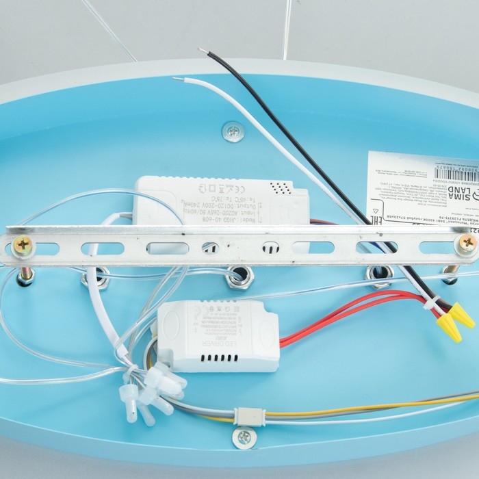 Люстра Люстра "Мотоцикл" LED 54Вт 4000К голубой 57х23х68 см BayerLux