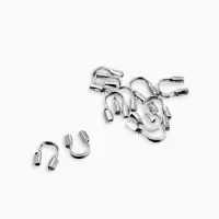 Набор для создания украшений "База" тросик, кримпы, шапочка, протектор, кольца, 61 пред, цв серебро