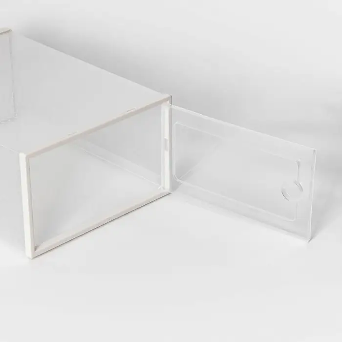 Коробка для хранения обуви с дверцей Доляна Middle size, 24&times;33&times;14 см, 2 шт.