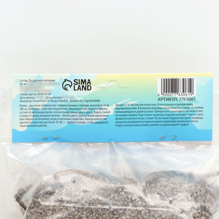 Лилия гибридная «Олимпик Торч», луковица в пакете с перфорацией, р-р 14/16, 2 шт.