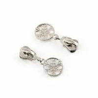 Бегунок для молнии &laquo;Трактор&raquo;, №5, &laquo;Снежинка&raquo;, 10 шт., цвет никель