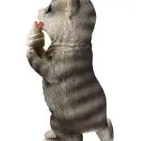 Садовая фигура из полистоуна &laquo;Котёнок с мороженым&raquo;, 19&times;11&times;7 см