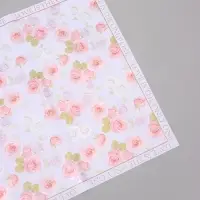 Пленка для цветов, "Розы", светло-фиолетовая, 57х57 см