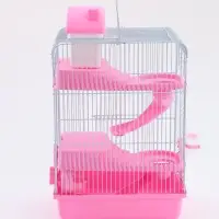 Клетка для мелких грызунов &laquo;Пижон&raquo;, с наполнением, 27&times;21&times;40 см, розовая