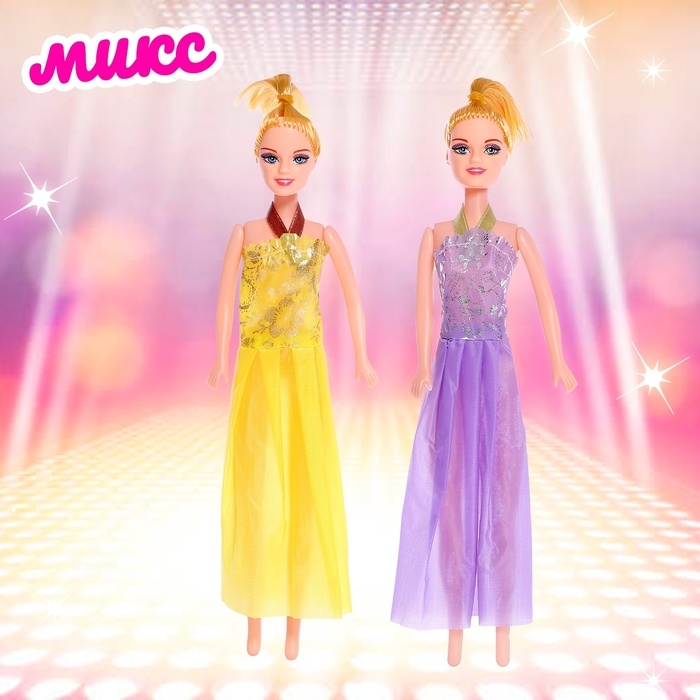 Кукла-модель «Модница» в платье, МИКС