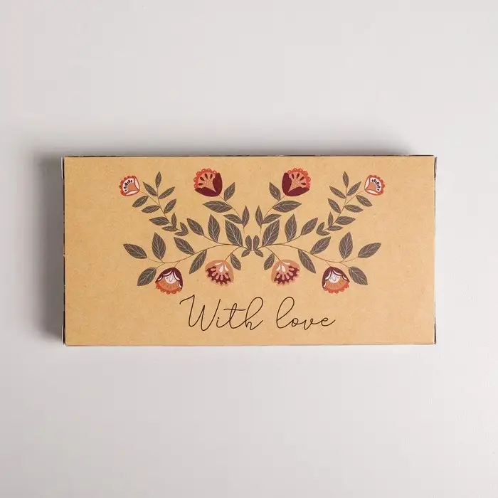 Коробка для шоколада, кондитерская упаковка «With love», с окном, 17.3 х 8.8 х 1.5 см Коробка для шоколада, кондитерская упаковка «With love», с окном, 17.3 х 8.8 х 1.5 см