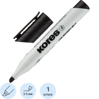 Маркер для белых досок KORES черный 3-5 мм скошенный наконечник '20850