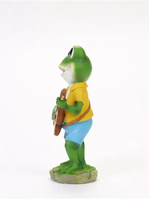 Садовая фигура из полистоуна &laquo;Лягушонок с гитарой&raquo;, 8.5&times;11&times;25 см, Greengo