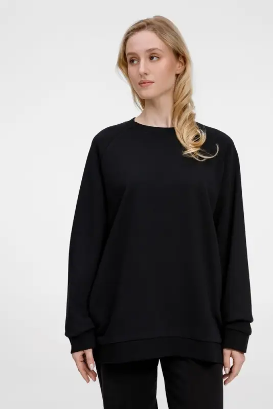 Свитшот унисекс Avenu, черный, размер XS/S Свитшот унисекс Avenu, черный, размер XS/S