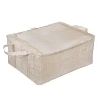 Короб жесткий тм VETTA ЛЁН, складной метал.каркас,полиэстер, 50х40х22см, бежевый