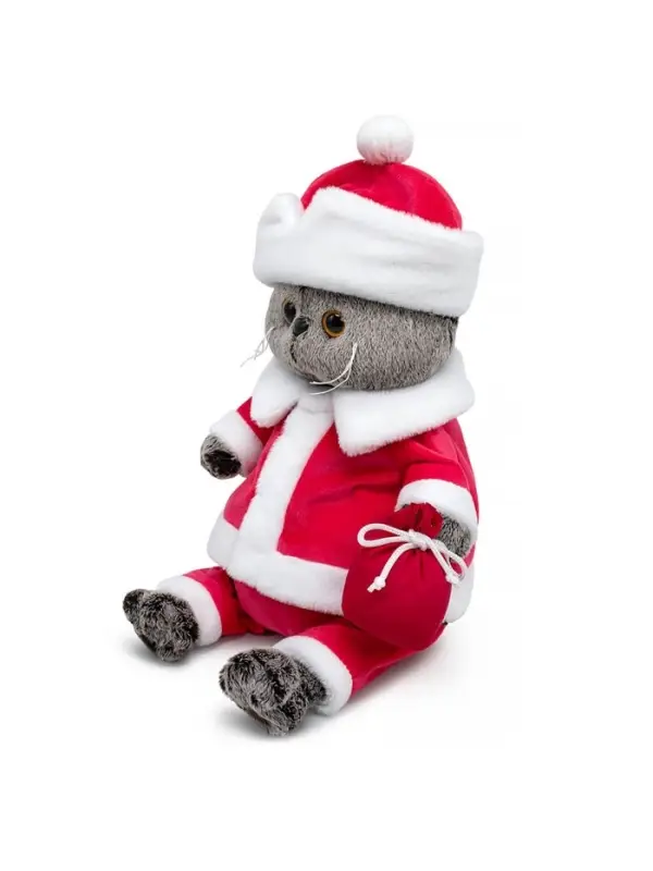 Мягкая игрушка Мягкая игрушка "Басик "Кот Мороз", 30 см Ks30-273