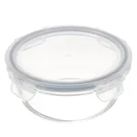 VETTA Контейнер для продуктов на защелках 600мл круглый, жаропрочное стекло