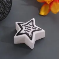 Фигурка световая RISALUX &laquo;Звезда. Лучи&raquo;, LED-ночник, 3xLR1130, 7&times;7&times;2.5 см