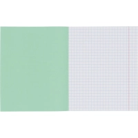 Тетрадь школьная А5 12л ГОЗНАК крупная клетка 60г/м2 зеленая  бел96% уп20шт