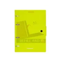 Тетрадь на кольцах ErichKrause. Neon А5, 80 листов, в клетку, пластиковая обложка, на кнопке, блок офсет, 100% белизна, МИКС