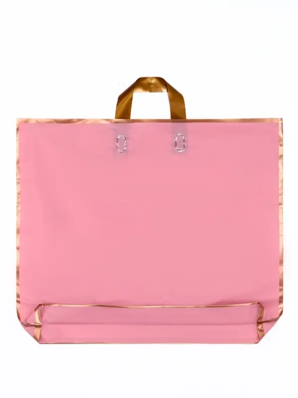 Пакет с петлевой ручкой розовый 50 х 41 х 10 см 80 мкм Пакет с петлевой ручкой розовый 50 х 41 х 10 см 80 мкм