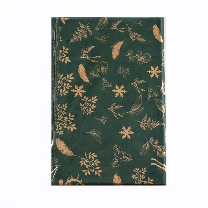 Бумага упаковочная тишью, новогодняя упаковка «Зимнее настроение»,50×66 см