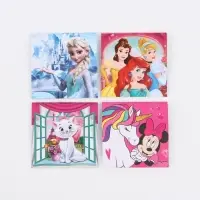 Блокнот 10х10см, 16 л МИКС "Принцессы"