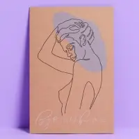 Открытка «Вдохновляй», крафт, 12 × 18 см Открытка «Вдохновляй», крафт, 12 × 18 см