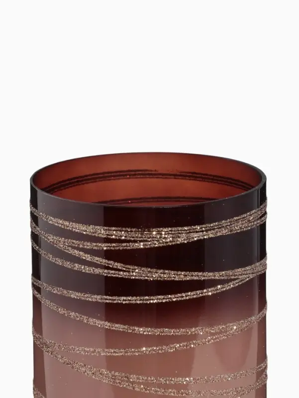 Ваза «Линии», h=30 см, d=12 см, стекло