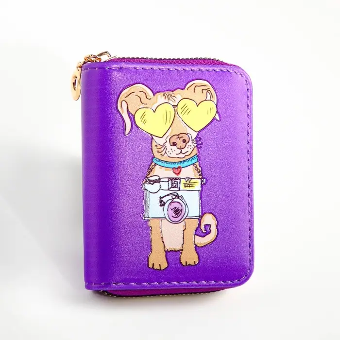 Кошелёк на молнии Выбражулька, фиолетовый