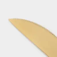 Столовые приборы Magistro &laquo;Фолк&raquo;, 4 предмета, нержавеющая сталь, золотистые