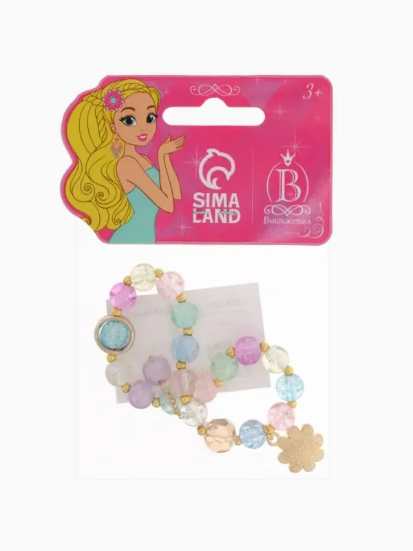 Браслет детский &laquo;Выбражулька. Ромашка&raquo;, цветной в золоте