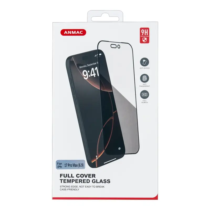 Защитное стекло для iPhone 17 Pro Max Full Cover ANMAC черное Арт. 1137568