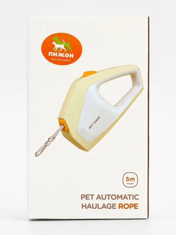 Рулетка - поводок для собак, лента 3 метра, белая/зелёная Рулетка - поводок для собак, лента 3 метра, белая/зелёная