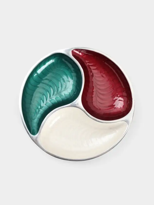 Менажница &laquo;Триколор&raquo;, 28&times;28&times;4 см, алюминий