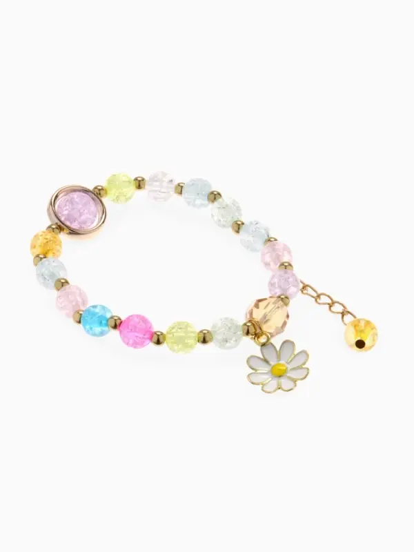 Браслет детский &laquo;Выбражулька. Ромашка&raquo;, цветной в золоте