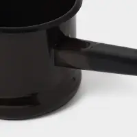 Ковш эмалированный &laquo;Арабика&raquo;, 1 л, тёмно-коричневый