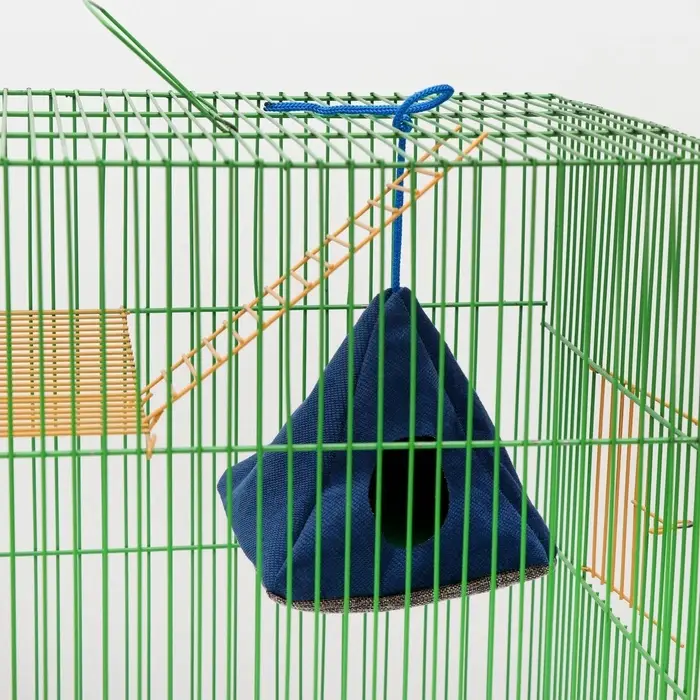 Подвесной домик для грызунов &laquo;Вигвам&raquo;, 15&times;15 см, мебельная ткань, флис, цвет МИКС