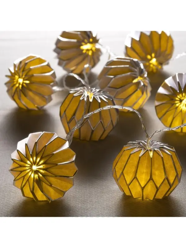 Гирлянда &laquo;Нить&raquo; 2 м с насадками &laquo;Синий фонарик&raquo;, IP20, прозрачная нить, 10 LED, от батареек АА&times;2, свечение тёплое белое