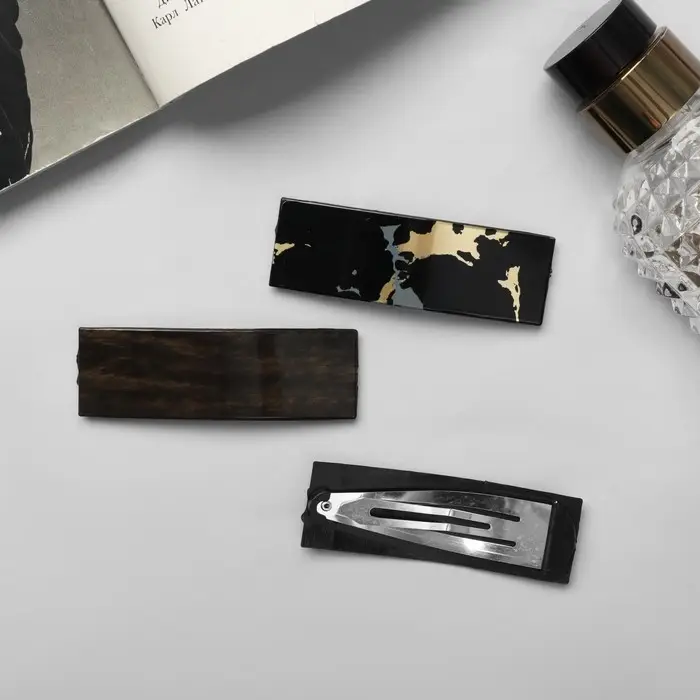 Невидимки для волос «Дифда», набор 3 шт., 7 см Невидимки для волос «Дифда», набор 3 шт., 7 см