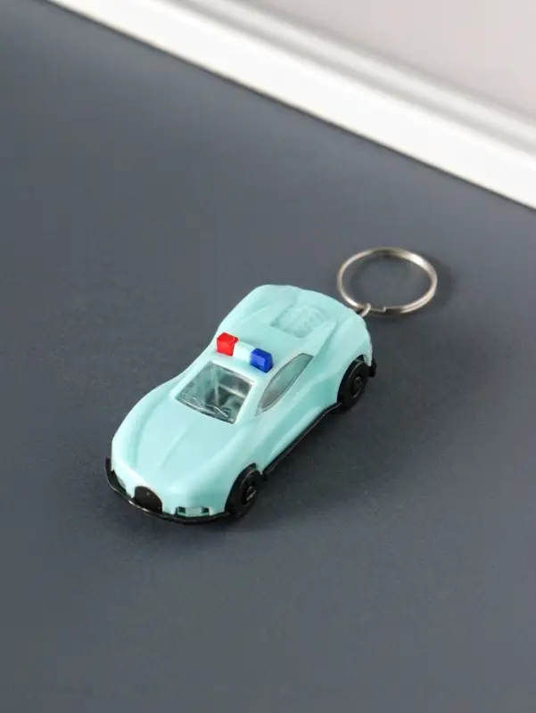Брелок световой на кольце "Полицейский автомобиль" мигает МИКС 6,5х3х1,8 см