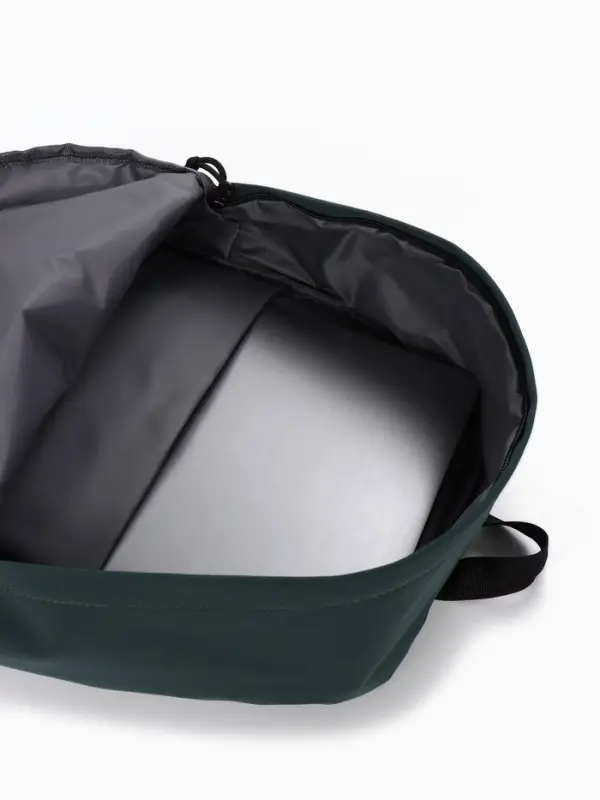 Рюкзак школьный, 1 отделение, 4 кармана, 30&times;12&times;40 см, тёмно-зелёный