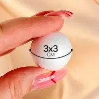 Шар из пенопласта (набор 12 шт.), d=3 см