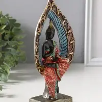 Сувенир полистоун "Будда в ярком одеянии в капле" 4,6х10х20,7 см