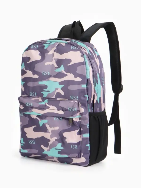 Рюкзак школьный для девочки, 30&times;13&times;42 см, сиреневый