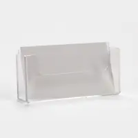 Подставка под визитки настенная 9.5&times;2&times;4.5 см, оргстекло 2 мм