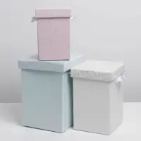 Набор складных коробок 3в1 «Текст», 10 х 18, 14 х 23, 17 х 25 см