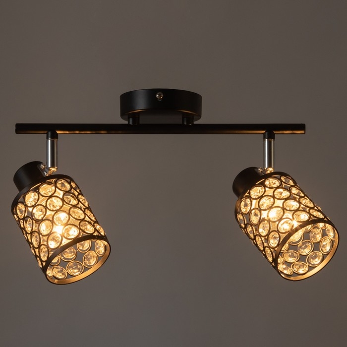 Люстра Люстра "Моки" 2хЕ14 40Вт черный 40х19 см