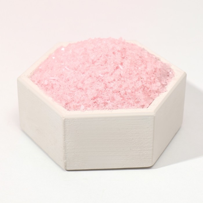 Соль для ванны с сухой пеной  Соль для ванны с сухой пеной "Нежной как цветок", клубника со сливками