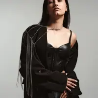 Бодичейн через плечо &laquo;Цепочка&raquo;, серебристый